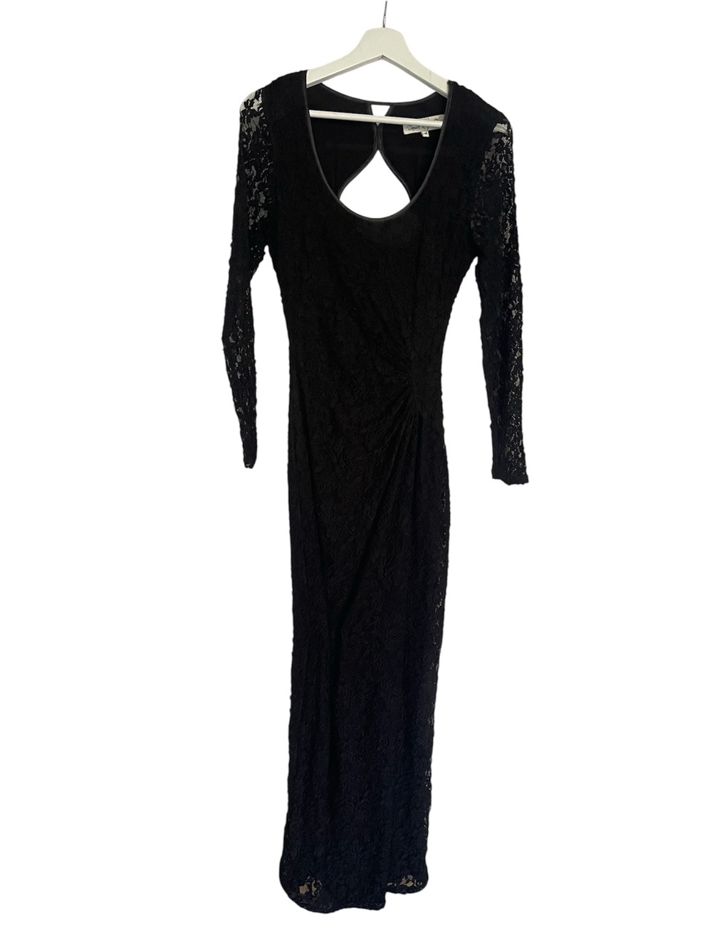 Damsel in a Dress Floral Lace Maxi Gown Sheer Whimsigoth Gothic Evening Size 10